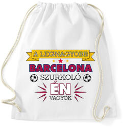 printfashion Barcelona szurkoló - Sportzsák, Tornazsák - Fehér (10863150)