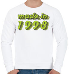printfashion made-in-1998-green-grey - Férfi pulóver - Fehér (488338)