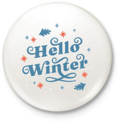 printfashion Helló tél - winter - Kitűző, hűtőmágnes - Fehér (5624772)