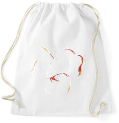 printfashion Lány nyuszival - Sportzsák, Tornazsák - Fehér (14732242)