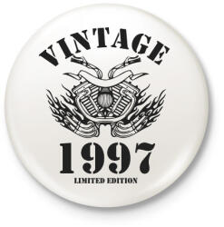 printfashion 1997 - Kitűző, hűtőmágnes - Fehér (6223596)