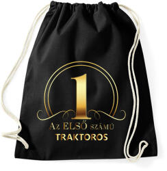 printfashion Az első számú traktoros - Arany - Sportzsák, Tornazsák - Fekete (6596922)