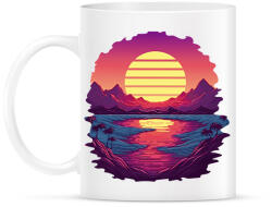 printfashion Retro naplemente - Bögre - Fehér (14956254)