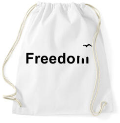 printfashion Szabadság - Sportzsák, Tornazsák - Fehér (263689)