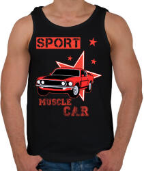 printfashion Muscle car - Férfi atléta - Fekete (13036111)