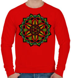 printfashion Mandala - Férfi pulóver - Piros (12544802)