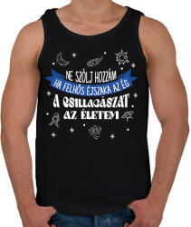 printfashion Ne szólj hozzám ha. . . - Férfi atléta - Fekete (9726729)