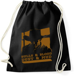 printfashion Bulls & Blood - Sportzsák, Tornazsák - Fekete (7498550)