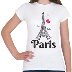 printfashion Párizs - Női póló - Fehér (13780980)