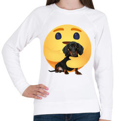 printfashion Tacskó - Női pulóver - Fehér (13044018)