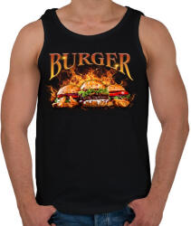 printfashion Burger - Férfi atléta - Fekete (16178886)