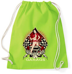 printfashion Gyors élet vagy halál - Sportzsák, Tornazsák - Limezöld (184901)