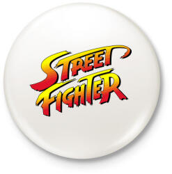 printfashion Street Fighter - Kitűző, hűtőmágnes - Fehér (3083232)
