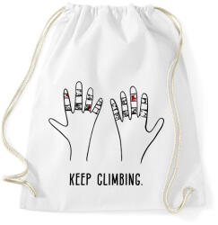 printfashion Keep climbing - Sportzsák, Tornazsák - Fehér (15862842)