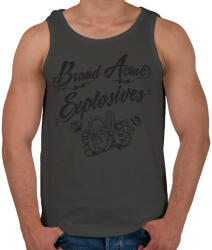 printfashion Csúcspont - Férfi atléta - Sötétszürke (162073)