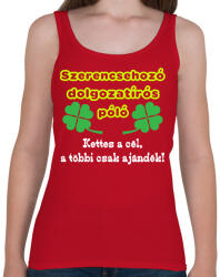 printfashion Szerencsés dolgozat - Női atléta - Cseresznyepiros (7704380)