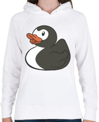 printfashion Pingvin gumikacsa - Női kapucnis pulóver - Fehér (7562307)