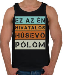 printfashion Hivatalos húsevő póló - Férfi atléta - Fekete (8201802)