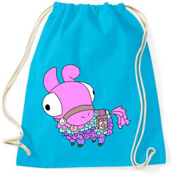 printfashion Fortnite láma pasztell - Sportzsák, Tornazsák - Surf blue (14643091)