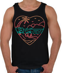 printfashion Mindörökké szerelem - Férfi atléta - Fekete (2184157)