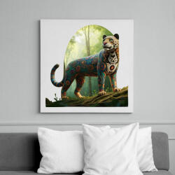 printfashion Jaguár - Vászonkép - Fehér (14795731)