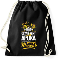 printfashion Suzukis apuka - Sportzsák, Tornazsák - Fekete (4451348)