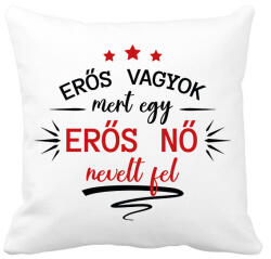 printfashion Erős nő nevelt fel - Párnahuzat, Díszpárnahuzat - Fehér (12634382)