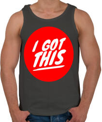 printfashion I got this - Férfi atléta - Sötétszürke (2493562)