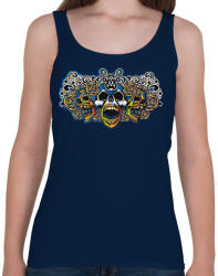 printfashion Koponyák művészi ornamentika - Női atléta - Sötétkék (11379969)