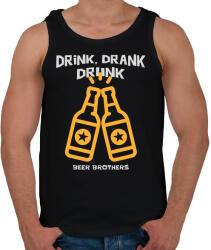 printfashion DRINK DRANK DRUNK - Férfi atléta - Fekete (10354620)