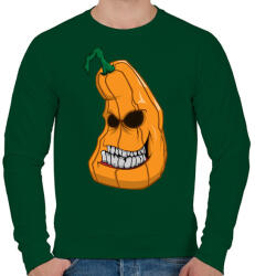 printfashion Pumpkin head - Férfi pulóver - Sötétzöld (857544)
