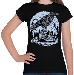 printfashion Holló - Női póló - Fekete (13748120)