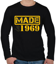 printfashion 1969 - Férfi hosszú ujjú póló - Fekete (12790572)