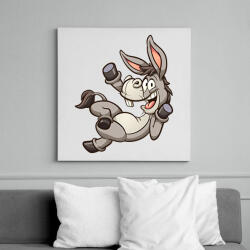 printfashion szamár - Vászonkép - Fehér (16827266)