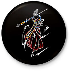 printfashion Wiss - Kitűző, hűtőmágnes - Fekete (12479577)