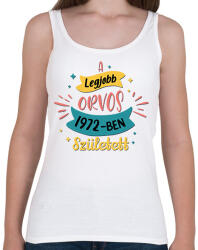 printfashion Legjobb orvos - Évszámmal - Női atléta - Fehér (7232438)