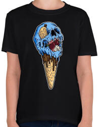 printfashion Horror fagyi - Gyerek póló - Fekete (2366641)