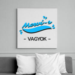 printfashion Merci-s vagyok autós póló - Vászonkép - Fehér (9396439)