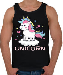 printfashion unikornis - Férfi atléta - Fekete (6030286)
