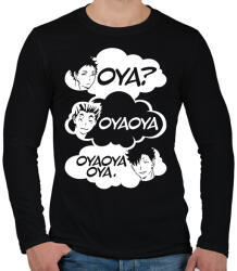 printfashion Oya? Oya Oya! - Férfi hosszú ujjú póló - Fekete (5668769)