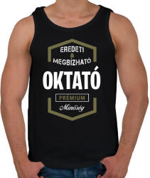 printfashion Oktató prémium minőség - Férfi atléta - Fekete (1435063)