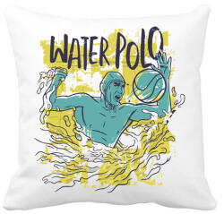 printfashion Vízilabda sport - water polo - Párnahuzat, Díszpárnahuzat - Fehér (5614797)