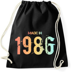 printfashion 1986 - Sportzsák, Tornazsák - Fekete (6228358)