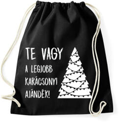 printfashion Legjobb karácsonyi ajándék fehér - Sportzsák, Tornazsák - Fekete (5248277)