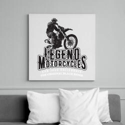 printfashion Legend Motorcycles - Vászonkép - Fehér (6635715)