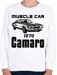 printfashion muscle car 1970 camaro - Gyerek pulóver - Fehér (13333898)