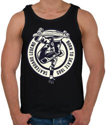 printfashion Deszkás legenda - Férfi atléta - Fekete (367225)