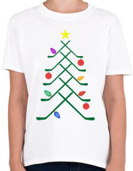 printfashion Hoki karácsonyfa - Gyerek póló - Fehér (11426400)