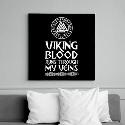 printfashion Viking blood - Vászonkép - Fekete (15516532)