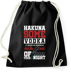 printfashion Hakuna some Vodka - Sportzsák, Tornazsák - Fekete (2396845)